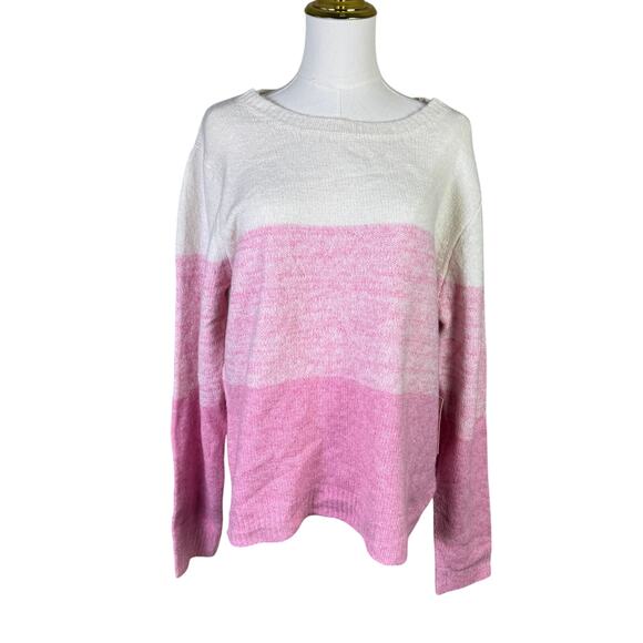 Cupcakes And Cashmere Pullover Long Sleeve Ombre Sweater US Women's XL - Picture 1 of 6